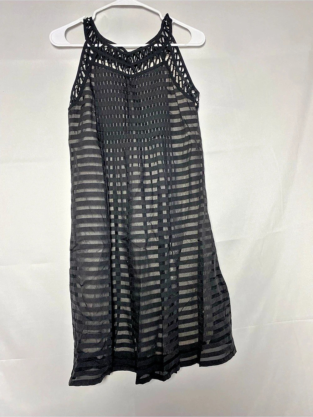 Cynthia Steffe Lattice Dress in Black Size Small Like New